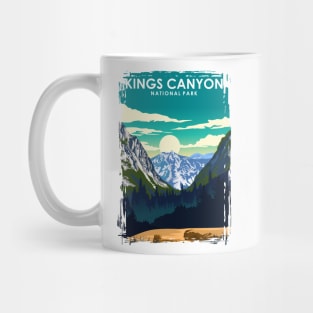 Kings Canyon National Park Travel Poster Mug